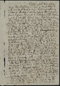 Letter from Richard Davis Webb, Dublin, [Ireland], to Maria Weston Chapman, Oct. 22, 1852
