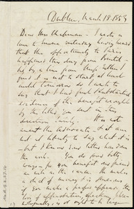 Letter from Richard Davis Webb, Dublin, [Ireland], to Maria Weston Chapman, March 18, 1853