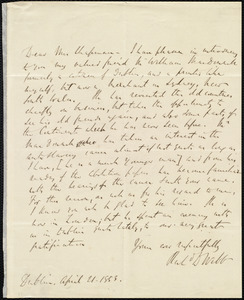 Letter from Richard Davis Webb, Dublin, [Ireland], to Maria Weston Chapman, April 21, 1853