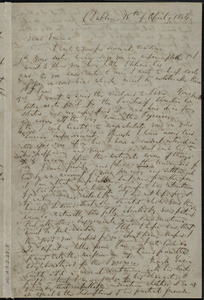 Letter from Richard Davis Webb, Dublin, [Ireland], to Emma Forbes Weston, 15th of April 1854