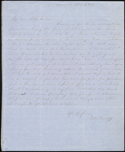 Letter from Mary Merrick Brooks, Concord, [Mass.], to Anne Warren Weston, Nov. 4th / [18]55