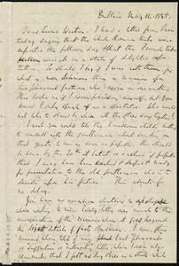 Letter from Richard Davis Webb, Dublin, [Ireland], to Lucia Weston, May 14, 1858