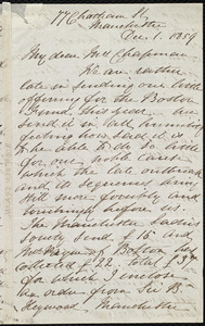 Letter from Rebecca Whitelegge, 77 Chatham St[reet], Manchester, [England], to Maria Weston Chapman, Dec. 1, 1859