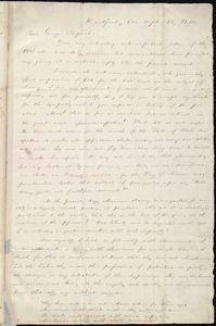 Letter from William Lloyd Garrison, Hartford, Ct., to George Shepard, Sept. 13, 1830