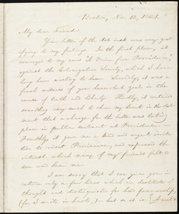 Letter from William Lloyd Garrison, Boston, [Mass.], to Henry Egbert Benson, Nov. 12, 1831