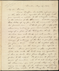 Letter from William Lloyd Garrison, Boston, [Mass.], to Henry Egbert Benson, May 31, 1832