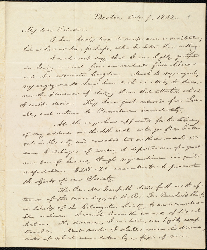Letter from William Lloyd Garrison, Boston, [Mass.], to Henry Egbert
