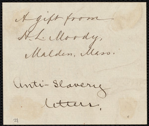 Letter from William Lloyd Garrison, Boston, [Mass.], to Robert Purvis, Dec. 10, 1832