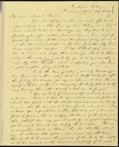 Letter from William Lloyd Garrison, Freedom's Cottage, Roxbury, [Mass.], to Anna Elizabeth Benson, April 14, 1834