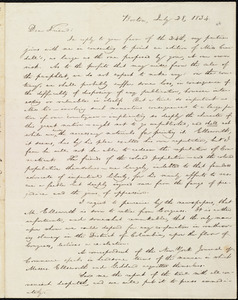 Letter from William Lloyd Garrison, Boston, [Mass.], to Samuel Joseph May, July 28, 1834