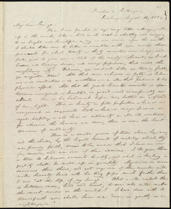 Letter from William Lloyd Garrison, Freedom's Cottage, Roxbury, [Mass.], to George William Benson, August 11, 1834