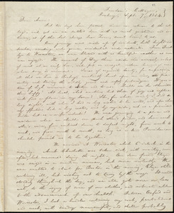 Letter from William Lloyd Garrison, Freedom's Cottage, Roxbury, [Mass.], to Anna Elizabeth Benson, Sept. 7, 1834