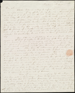 Letter from William Lloyd Garrison, Freedom's Cottage, Roxbury, [Mass.], to Anna Elizabeth Benson, [Oct.? 1834]