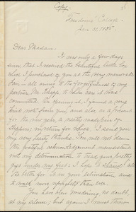 Copy of letter from William Lloyd Garrison, Freedom's Cottage, [Roxbury, Mass.], to Louisa Gilman Loring, Jan. 31, 1835