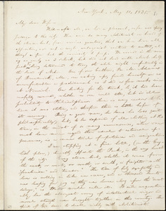 Letter from William Lloyd Garrison, New York, to Helen Eliza Garrison, May 11, 1835
