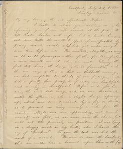 Letter from William Lloyd Garrison, Eastport, [Maine], to Helen Eliza Garrison, July 21, 1835, Tuesday, noon