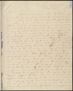 Letter from William Lloyd Garrison, Eastport, [Maine], to Helen Eliza Garrison, July 31, 1835, Friday night