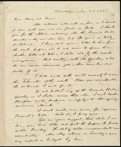 Letter from William Lloyd Garrison, Brooklyn, [Conn.], to Henry Egbert Benson and Isaac Knapp, Aug. 29, 1835