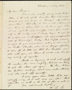 Letter from William Lloyd Garrison, Boston, [Mass.], to George William Benson, Oct. 2, 1835