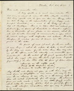 Letter from William Lloyd Garrison, Boston, [Mass.], to George Benson, Oct. 21, 1835