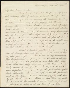 Letter from William Lloyd Garrison, Brooklyn, [Conn.], to George William Benson, Oct. 26, 1835