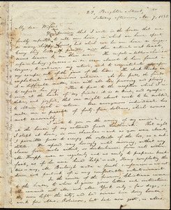 Letter from William Lloyd Garrison, 23 Brighton, Street, [Boston, Mass.], to Helen Eliza Garrison, Saturday afternoon, Nov. 7, 1835