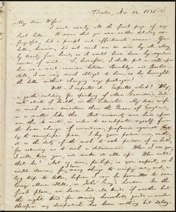 Letter from William Lloyd Garrison, Boston, [Mass.], to Helen Eliza Garrison, Nov. 14, 1835