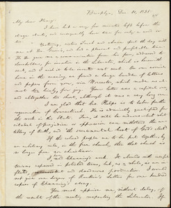Letter from William Lloyd Garrison, Brooklyn, [Conn.], to Henry Egbert Benson, Dec. 10, 1835