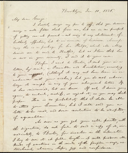 Letter from William Lloyd Garrison, Brooklyn, [Conn.], to George William Benson, Jan. 11, 1836