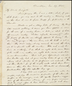 Letter from William Lloyd Garrison, Brooklyn, [Conn.], to Samuel Joseph May, Jan. 17, 1836
