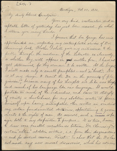 Letter from William Lloyd Garrison, Brooklyn, [Conn.], to William Goodell, Feb. 26, 1836