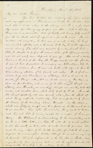 Letter from William Lloyd Garrison, Brooklyn, [Conn.], to George William Benson, March 15, 1836