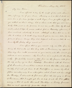 Letter from William Lloyd Garrison, Boston, [Mass.], to Helen Eliza Garrison, May 30, 1836