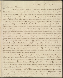 Letter from William Lloyd Garrison, Brooklyn, [Conn.], to Henry Egbert Benson, June 8, 1836