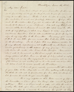 Letter from William Lloyd Garrison, Brooklyn, [Conn.], to William M. Chace, June 11, 1836