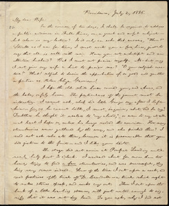 Letter from William Lloyd Garrison, Providence, [RI], to Helen Eliza Garrison, July 2, 1836