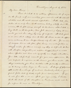 Letter from William Lloyd Garrison, Brooklyn, [Conn.], to Henry Egbert Benson, August 4, 1836
