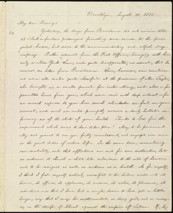 Letter from William Lloyd Garrison, Brooklyn, [Conn.], to Henry Egbert Benson, August 11, 1836