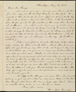 Letter from William Lloyd Garrison, Brooklyn, [Conn.], to George William Benson, Aug. 18, 1836