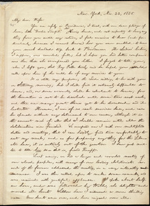 Letter from William Lloyd Garrison, New York, to Helen Eliza Garrison, Nov. 22, 1836