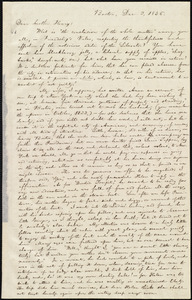 Letter from William Lloyd Garrison, Boston, [Mass.], to Henry Egbert Benson, Dec. 3, 1836