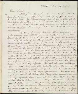 Letter from William Lloyd Garrison, Boston, [Mass.], to Sarah Thurber Benson, Dec. 31, 1836