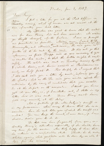 Letter from William Lloyd Garrison, Boston, [Mass.], to George William Benson, Jan. 8, 1837