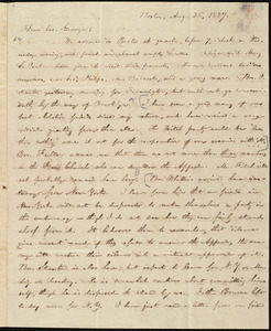 Letter from William Lloyd Garrison, Boston, [Mass.], to George William Benson, Aug. 26. 1837