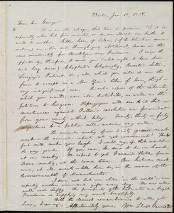 Letter from William Lloyd Garrison, Boston, [Mass.], to George William Benson, Jan. 15, 1838