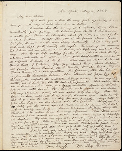 Letter from William Lloyd Garrison, New York, to Helen Eliza Garrison, May 4, 1838