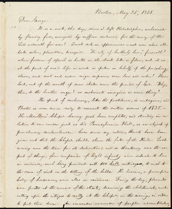 Letter from William Lloyd Garrison, Boston, [Mass.], to George William Benson, May 25, 1838