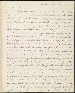 Letter from William Lloyd Garrison, Brooklyn, [Conn.], to Francis Jackson, June 18, 1838