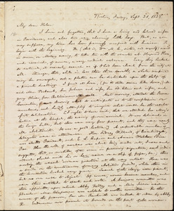 Letter from William Lloyd Garrison, Boston, [Mass.], to Helen Eliza Garrison, Friday, Sept. 21, 1838