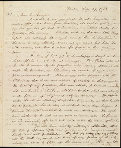 Letter from William Lloyd Garrison, Boston, [Mass.], to George William Benson, Sept. 29, 1838